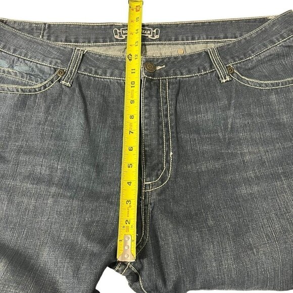 Robin's Jeans Long Flap Studded Blue Size 42 x 34 D5095 - Picture 5 of 14